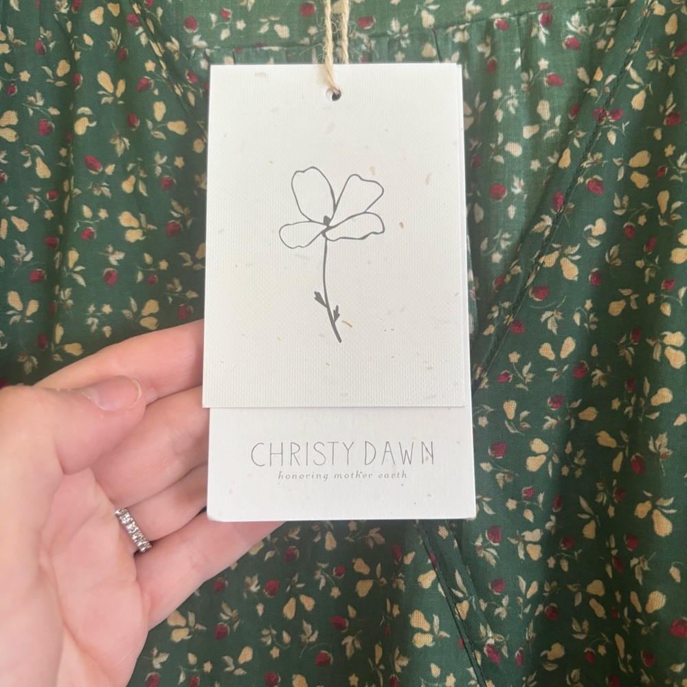 NWT Christy Dawn The Simple Dawn Dress in Moss Pear - Picture 4 of 13